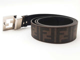Fendi Logo Reversible Belt Brown Size 42 Aa0526lzxsa