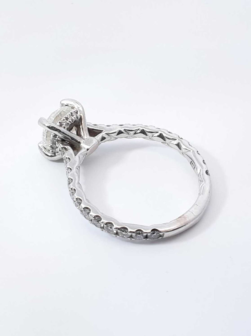 A. Jaffe 2.02 Cttw Diamond & 14k White Gold Ring 3.2 Grams Size 5.75 Fwworxdu