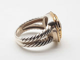 David Yurman Albion Sterling Silver Brown Topaz Ring Size 7.5 Do0324wxzde