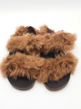 Gucci Shearling Sandals Size 11 Eb0925oxzde