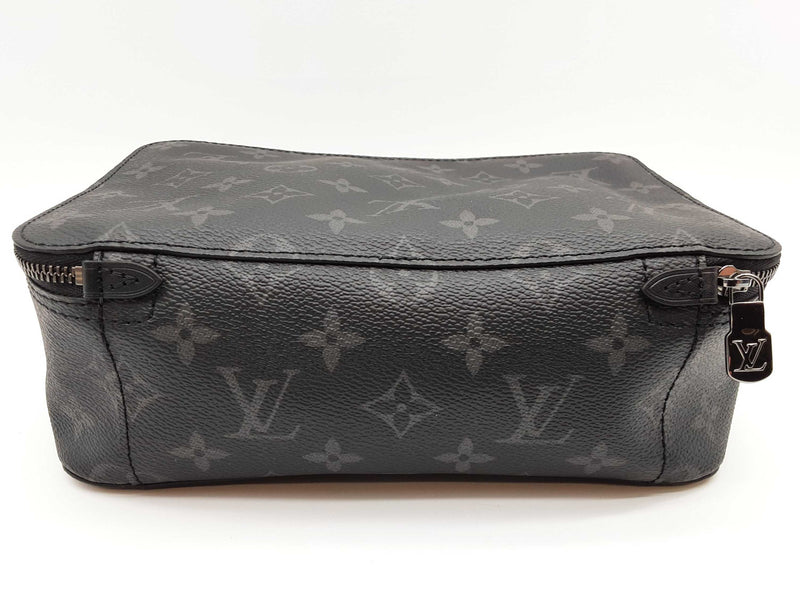 Louis Vuitton Black Graphite Monogram Coated Canvas Cosmetic Bag Do1125oxzde
