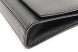 Yves Saint Laurent Kate Black Leather Clutch Eb0626orxde