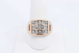 1.02ctw Diamond Ring In 10k Yellow Gold 6.9 Grams Size 9 Eb0125wxzsa