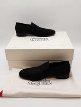 Alexander Mcqueen Black Glitter Loafers Size 40 Eb0526oxzde