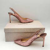 Jimmy Choo Candy Floss Erin 85 Sequin Heels Size 38 Hs0823ozxsa