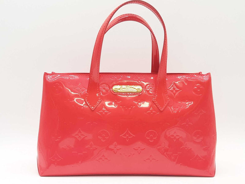 Louis Vuitton Monogram Vernis Wilshire Pomme D'amour Handbag Sd0825wzxde