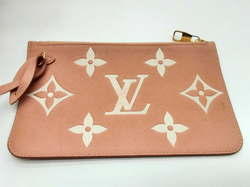 Louis Vuitton Neverfull Pink Creme Monogram Empreinte Leather Tote Bag Do0924lwxzde