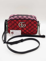 Gucci Gg Monogram Marmont Multicolor Canvas Camera Crossbody Bag Eb0526exzde