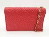 Tory Burch Fleming Flat Red Wallet Crossbody Sd0326irde