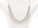 6.1 Cttw Diamond & 18k White Gold Collar Necklace 16.8 Gram 18 Inch Fw0826opxzdu