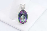 10k Yellow Gold Mystic Topaz Pendant 2.7 Grams Eb0524pxsa