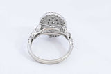 Diamond Approx. 1.2ctw Ring In 10k White Gold 4.09 Grams Size 7.5 Eb0724lcxsa