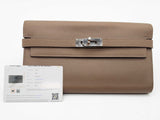 Hermes Epsom Etoupe Kelly Long Wallet Sd0426czxde