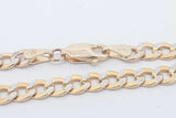 14k Yellow Gold Curb Chain Necklace 7 Grams 20 Inch Eb0326wxzsa