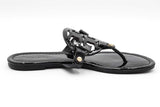 Tory Burch Black Patent Leather Miller Sandals Size 5 Eb0125lrdu