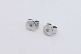 0.5cttw Diamond Stud Screwback Earrings In 14k White Gold 2 Grams Eb0826wxzsa