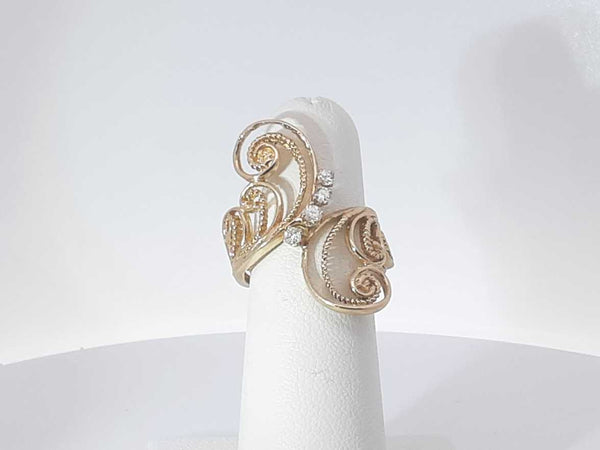 .08ctw Diamonds 14k Yellow Gold 5.4 Grams Ring Size 6 Sd0825lszsa