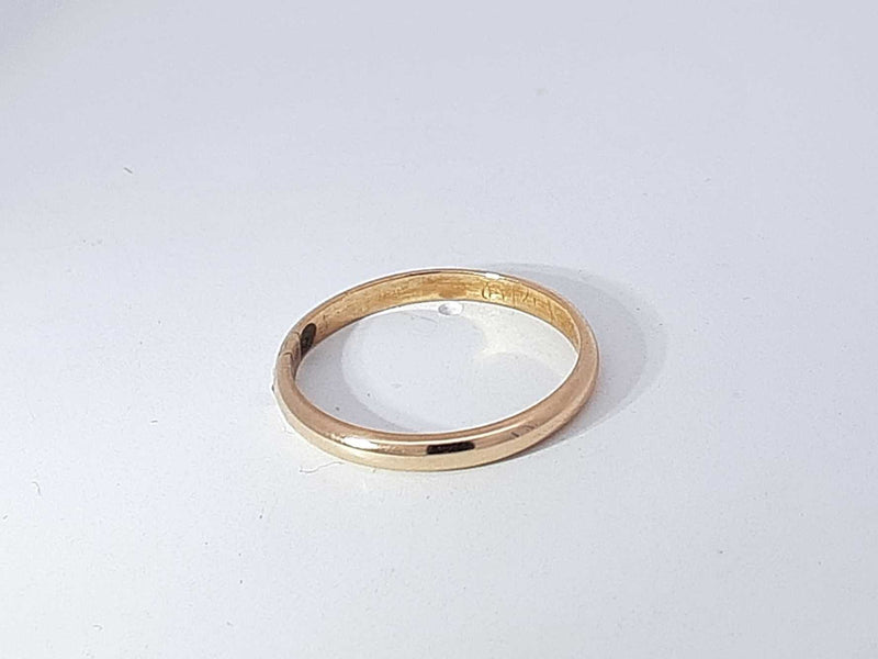 14k Yellow Gold 1.9 Grams Wedding Band Size 8 Aa1125rzsa