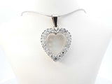 1.02 Cttw Diamond & 14k Gold Heart Pendant Necklace 9.7g 20 Inch Fw0826crzdu