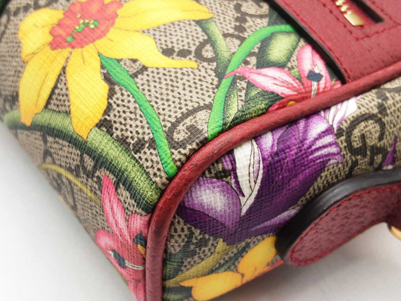 Gucci Ophidia Flora Gg Coated Canvas Shoulder Bag Fw1124wxzsa