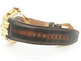 Invicta 52 Reserve Abalone Dial Brown Leather Steel Quartz Watch Do1025lxzde