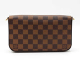 Louis Vuitton Pochette Félicie In Damier Ebene Coated Canvas Fw0726wordu