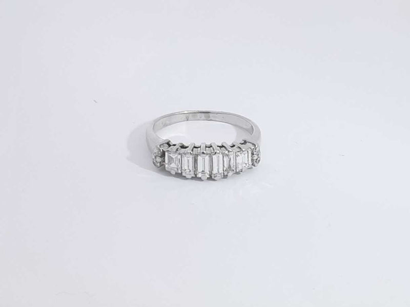 0.90 Cttw Diamond Platinum Ring 4.5 Grams Size 6 Aa0525pxzsa