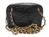 Chanel Black Alligator Camera Shoulder Bag Sd1225rczxde