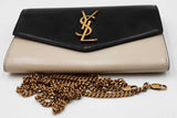 Yves Saint Laurent Uptown Colorblock Leather Chain Wallet Eb0326wpxdu