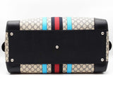 Gucci Savoy Large Duffle Bag In Gg Supreme Coated Canvas & Leather Fw0526lxzxdu
