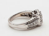 0.94 Cttw Natural Diamonds 14k White Gold 5.1g Ring Size 4.75 Do0226pxzde