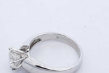 0.8ctw Diamond Solitaire Ring In 14k White Gold 4.6 Grams Size 6.5 Eb0426lxxzde