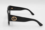 Gucci Gg0142sa Black Square Sunglasses Sd0825ezdu
