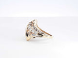 1.16 Cttw Diamond & 14k Yellow Gold Cocktail Ring 6.5 Gram Size 6.75 Fw0426pcrdu