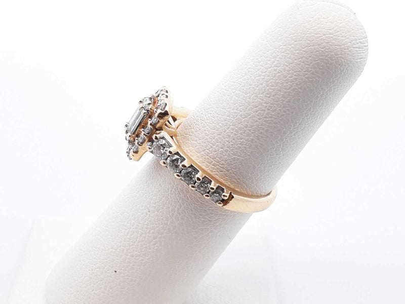 1.03 Cttw Diamond & 14k Yellow Gold Ring 4.6 Grams Size 6 Fw0825rzxdu