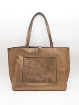 Rebecca Minkoff Megan Pebbled Metallic Leather Tote Bag Fw1024orsa