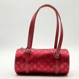 Louis Vuitton Bb Monogram Rouge Satin Little Papillon Shoulder Bag Lh0924ixzde