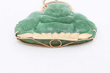 Jade Buddha Pendant Set In 14k Yellow Gold 7.1 Grams Eb0226ocrsa