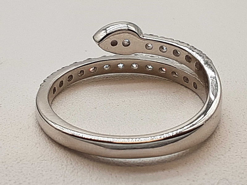 0.40 Cttw Lab Grown Diamonds 0.925 Silver 2.5g Ring Size 7 Do0525cxde