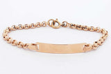 18k Yellow Gold Id Bracelet 3.8 Grams 5.75 Inch Eb0826wxsa