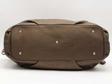 Mcm Large Leather Pebbled Satchel Silver Aa0926lrzsa