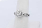 0.09cttw Diamond Ring In 14k White Gold 3.2 Grams Size 7 Eb0526oorde