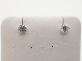 1.01 Cttw Lab Grown Diamonds 14k Wg 1.0g Screw Back Stud Earrings Do0326orxde
