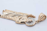14k Yellow Gold Saint Jude Pendant 2 Grams Eb0426lexde