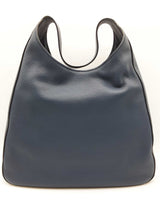 Prada Navy Blue Pebbled Leather Hobo Tote Bag Do0525rrxde