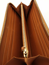 Mcm Cognac Visestos Zip Around Wallet Eb0826lxzsa