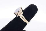 Lavender Stone & Diamond Ring In 14k Yellow Gold 5.2 Grams Size 6.75 Eb0826wxrsa