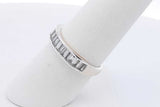 1.0cttw Lab Grown Diamond Ring In Sterling Silver 2.7 Grams Size 7 Eb0326rxdu