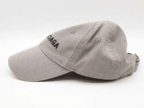Balenciaga Classic Logo Gray Embroidered Baseball Cap Sd0626lrzde