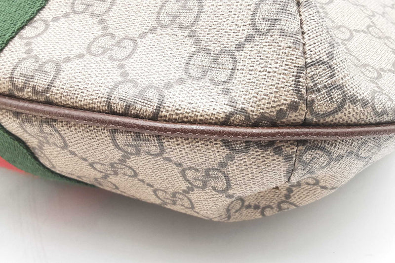 Gucci Gg Monogram Supreme Canvas Ophidia Shoulder Bag Eb0824wxzsa